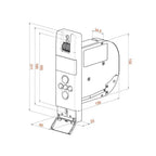WIR Elektronik Rollladen WIR eWickler Funk Comfort eW840-F UP