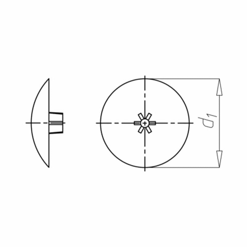 Würth Fenster Würth Abdeckkappe flach für Innensechsrund AW-Antrieb Ø15mm RAL 9010