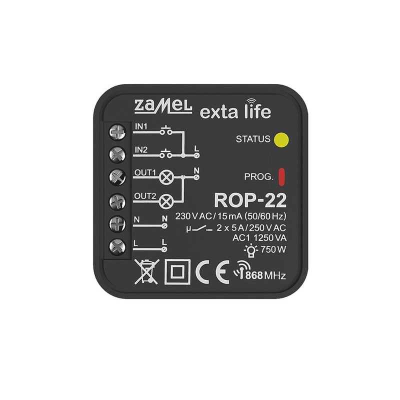 Zamel Rolladen Zamel Funkempfänger ROP-22 Relais Steuerung